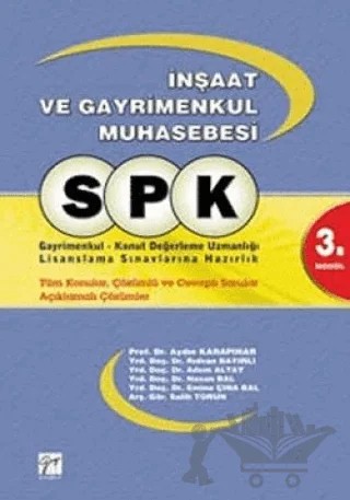 SPK İnşaat ve Gayrimenkul Muhasebesi - 3. Modül – Aydın Karapınar – Gazi Kitabevi kitap kapağı