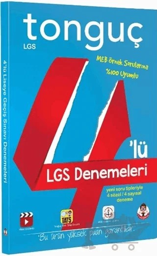 4’lü Tam LGS Denemeleri – Kolektif – Tonguç Akademi kitap kapağı