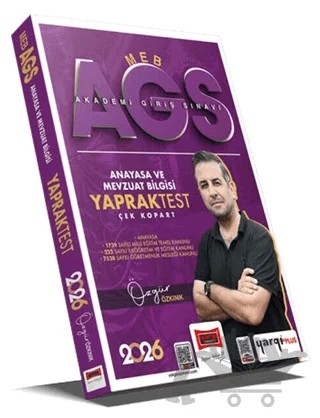2026 MEB-AGS Anayasa ve Mevzuat Bilgisi Çek Kopart Yaprak Test – Özgür Özkınık – Yargı Yayınevi kitap kapağı