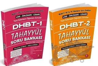 Tahayyül DHBT 1-2 Soru Bankası Çözümlü Set – Adem Çoban, Mustafa Çoban – Tahayyül Yayınları kitap kapağı