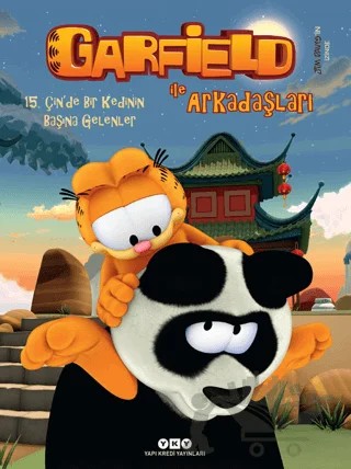 Garfield ile Arkadaşları 15 - Çin’de Bir Kedinin Başına Gelenler – Jim Davis – Yapı Kredi Yayınları kitap kapağı