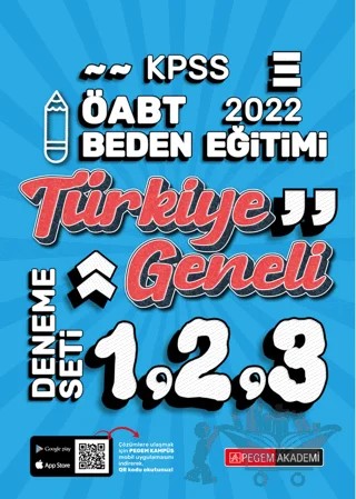 2022 KPSS ÖABT Beden Eğitimi 1-2-3 (3'lü Deneme) – Kolektif – Pegem Akademi Yayıncılık kitap kapağı