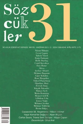 Sözcükler Dergisi Sayı: 31 Mayıs - Haziran 2011 – Sözcükler Yayınları kitap kapağı