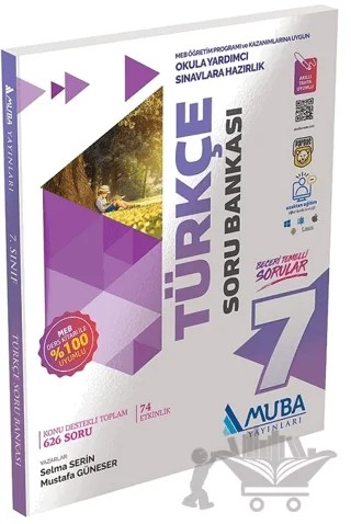 7. Sınıf Türkçe Soru Bankası – Mustafa Güneser, Selma Serin – Muba Yayınları kitap kapağı