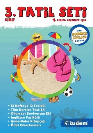 3. Sınıf Tatil Seti – Kolektif – Tudem Yayınları - Bayilik kitap kapağı
