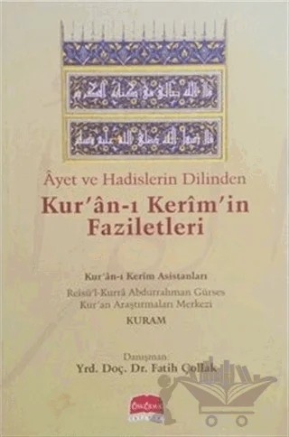 Ayet ve Hadislerin Dilinden Kur'an-ı Kerim'in Faziletleri – Fatih Çollak – Üsküdar Yayınevi kitap kapağı