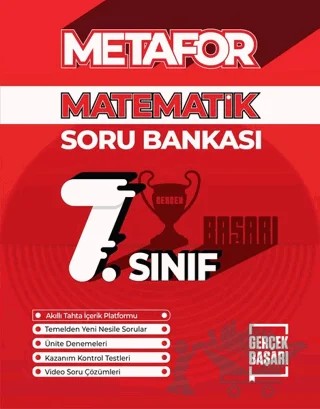 Metafor 7. Sınıf Matematik Soru Bankası – Orhan Taş – Gerçek Başarı Yayınları kitap kapağı