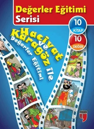 Hacivat ve Karagözle ile Değerler Eğitimi (10 Kitap Takım) – Elif Akardaş – EDAM kitap kapağı