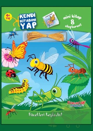 Kendi Kitabını Yap Böcekleri Keşfedin! – Kolektif – Yumurcak Yayınları kitap kapağı