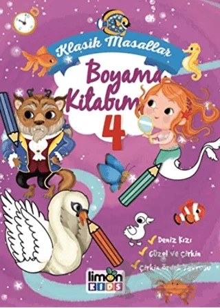 Klasik Masallar Boyama Kitabım 4 – Kolektif – limonKIDS kitap kapağı