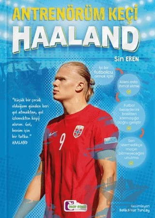 Antrenörüm Keçi Haaland – Sin Eren – Mor Elma Yayıncılık kitap kapağı