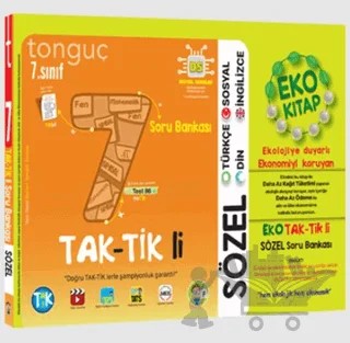 7. Sınıf Sözel Eko Taktikli Soru Bankası – Kolektif – Tonguç Akademi kitap kapağı