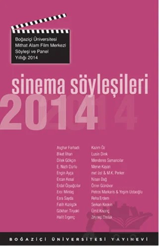 Sinema Söyleşileri 2014 – Kolektif – Boğaziçi Üniversitesi Yayınevi kitap kapağı