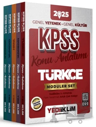 2025 KPSS Genel Yetenek Genel Kültür Konu Anlatımlı Modüler Set – Kolektif – Yediiklim Yayınları kitap kapağı