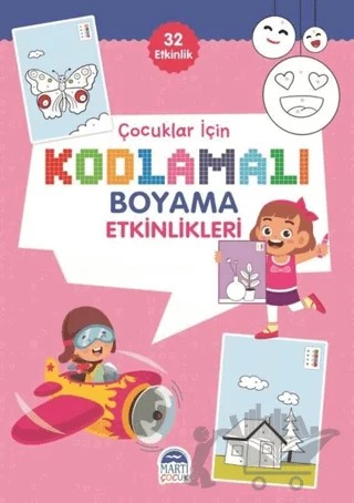 Çocuklar için Kodlama Etkinlikleri - Pembe - 32 Etkinlik – Kolektif – Martı Çocuk Yayınları kitap kapağı