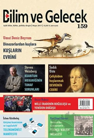 Bilim ve Gelecek Dergisi Sayı: 159 Mayıs 2017 – Bilim ve Gelecek Dergisi Yayınları kitap kapağı