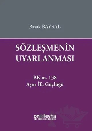 Sözleşmenin Uyarlanması – Başak Baysal – On İki Levha Yayınları kitap kapağı