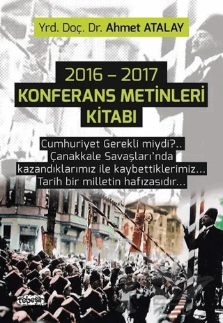 2016 - 2017 Konferans Metinleri Kitabı – Ahmet Atalay – Tebeşir Yayınları kitap kapağı