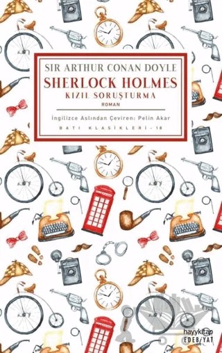 Kızıl Soruşturma - Sherlock Holmes – Sir Arthur Conan Doyle – Hayykitap kitap kapağı