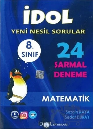 8. Sınıf Matematik 24 Sarmal Deneme – Sezgin Kaya, Sedat Duray – İdol Yayınları kitap kapağı
