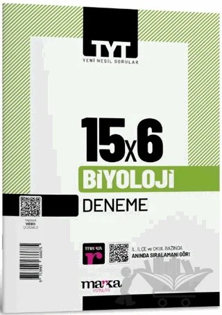 2025 TYT Biyoloji 15 Deneme Tamamı Video Çözümlü – Kolektif – Marka Yayınları kitap kapağı
