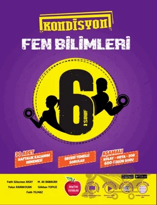 6. Sınıf Kondüsyon Fen Bilimleri Deneme – Kolektif – Newton Yayınları kitap kapağı