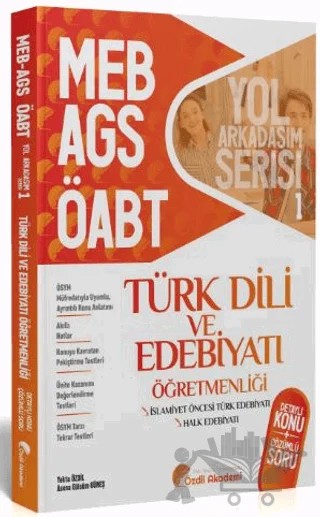 ÖABT MEB-AGS Türk Dili ve Edebiyatı 1. Kitap Halk Edebiyatı Konu Anlatımlı Soru Bankası – Yekta Özdil, Asena Gülsüm Güneş – Özdil Akademi Yayınları kitap kapağı
