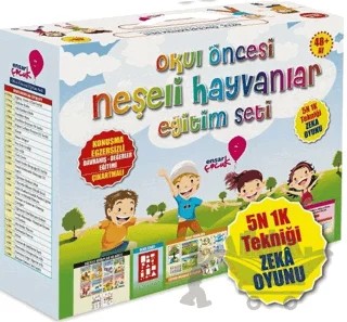 Neşeli Hayvanlar Eğitim Seti – Mehtap Şenkaya – Ensar Neşriyat kitap kapağı