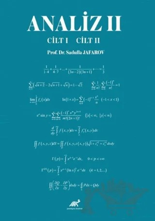 Analiz II (Cilt I – Cilt II) – Sadulla Jafarov – Paradigma Akademi Yayınları kitap kapağı