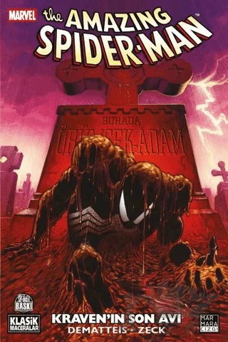 The Amazing Spider-Man Kraven'in Son Avı – J. M. Dematteis – Marmara Çizgi kitap kapağı