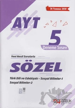 AYT Sözel Özel 5 Deneme Sınavı – Kolektif – Nitelik Yayınları kitap kapağı