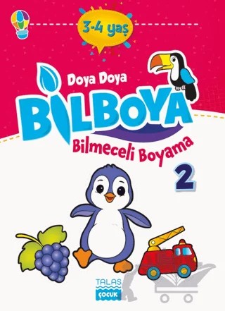 Doya Doya Bil Boya Bilmeceli Boyama 2 (3-4 Yaş) – Kolektif – Talas Yayınları kitap kapağı