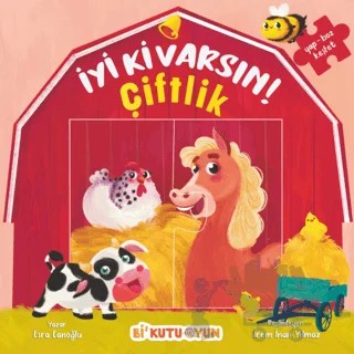 İyi Ki Varsın! Çiftlik (Yapbozlu Kitap) – Esra Canoğlu – Bi Kutu Oyun kitap kapağı