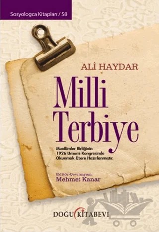 Milli Terbiye – Ali Haydar – Doğu Kitabevi kitap kapağı