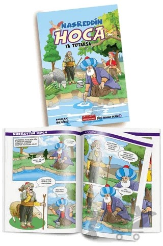 Nasreddin Hoca Ya Tutarsa (Çizgi Roman) – Murat Sevinç – Bordo Ressam kitap kapağı