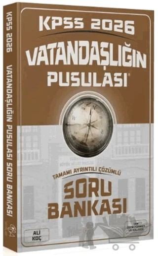 2026 KPSS Vatandaşlığın Pusulası Soru Bankası – Ali Koç – CBA Akademi kitap kapağı