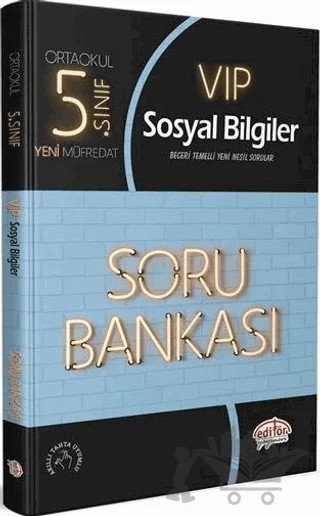 5. Sınıf VIP Sosyal Bilgiler Soru Bankası – Kolektif – Editör Yayınevi kitap kapağı