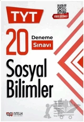 Nitelik YKS TYT Sosyal Bilimler 20 Deneme Video Çözümlü – Güler Erkök, Orhan Suadiye, Sedat Akkaya, Serap Durgun, Uğur Eke, Vedat Aşan, Yüksel Özkan – Nitelik Yayınları kitap kapağı
