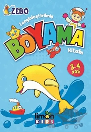 Zenginleştirilmiş Boyama Kitabı 3 - 4 Yaş – Kolektif – limonKIDS kitap kapağı