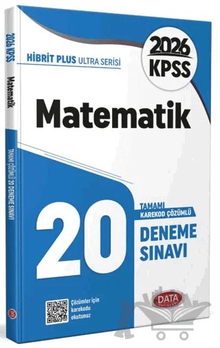 2026 KPSS Ultra Serisi Matematik 20 Deneme Sınavı – Kolektif – Data Yayınları kitap kapağı