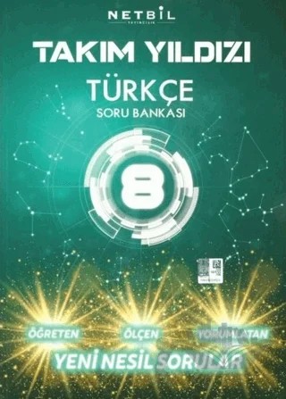 Takım Yıldızı 8. Sınıf Türkçe Soru Bankası – Kolektif – Netbil Yayıncılık kitap kapağı