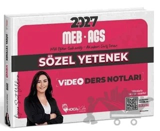 2027 MEB - AGS Sözel Yetenek Video Ders Notları – Öznur Saat Yıldırım – Hoca Kafası Yayınları kitap kapağı