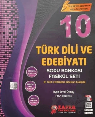 10. Sınıf Türk Dili ve Edebiyatı Soru Bankası Fasikül Seti – Ayşe Seval Özbay, Fahri Dilekcan – Zafer Yayınları kitap kapağı