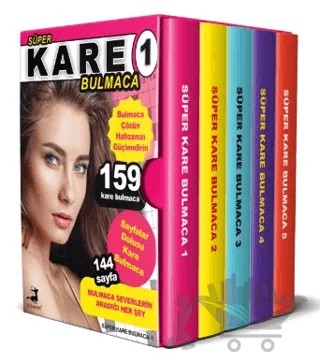 Süper Kare Bulmaca 5 Kitap - Kutulu Set – Bertan Kodamanoğlu – Olimpos Yayınları kitap kapağı