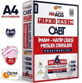 2025 MEB-AGS ÖABT İmam Hatip Meslek Dersleri Öğretmenliği ÖSYM Tıpkı Basım 6lı Deneme Paketi Çözümlü – Kolektif – Karakutu Yayın kitap kapağı