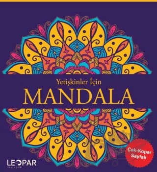 Yetişkinler İçin Mandala-Mor – Emre Aslan – Leopar Yayınları kitap kapağı