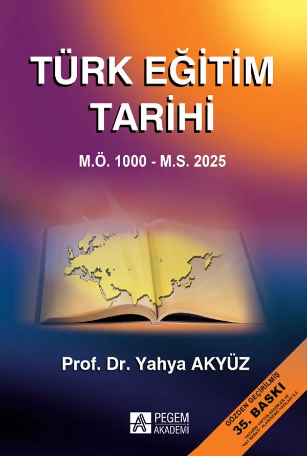 Türk Eğitim Tarihi – Yahya Akyüz – Pegem Akademi Yayıncılık kitap kapağı