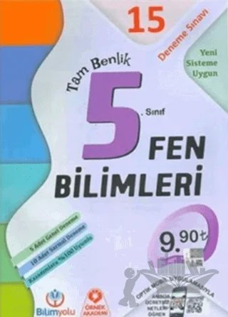 5. Sınıf Fen Bilimleri Tam Benlik 15 Deneme Sınavı – Kolektif – Bilimyolu Yayıncılık kitap kapağı