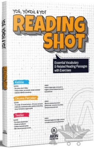 Readıng Shot – Kolektif – Akın Dil Eğitim kitap kapağı