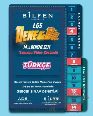 8.Sınıf Denebil Türkçe 14'lü Deneme Seti – Kolektif – Bilfen Yayıncılık kitap kapağı